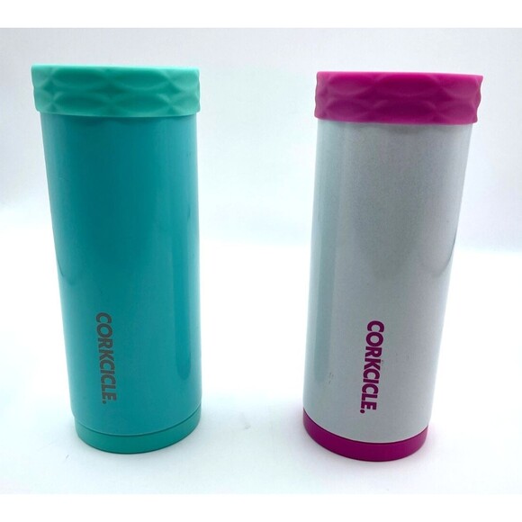 Corkcicle Slim Arctican Fits 12 oz Small Cans Unicorn Magic OR Turquoise - Picture 2 of 12